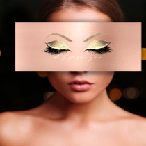 Gift Certificate Rose White PinkGold Lashes Makeup