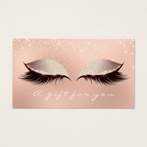 Gift Certificate Sparkly  Lashes Extension Makeup