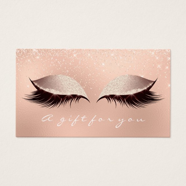 Gift Certificate Sparkly  Lashes Extension Makeup (Front)