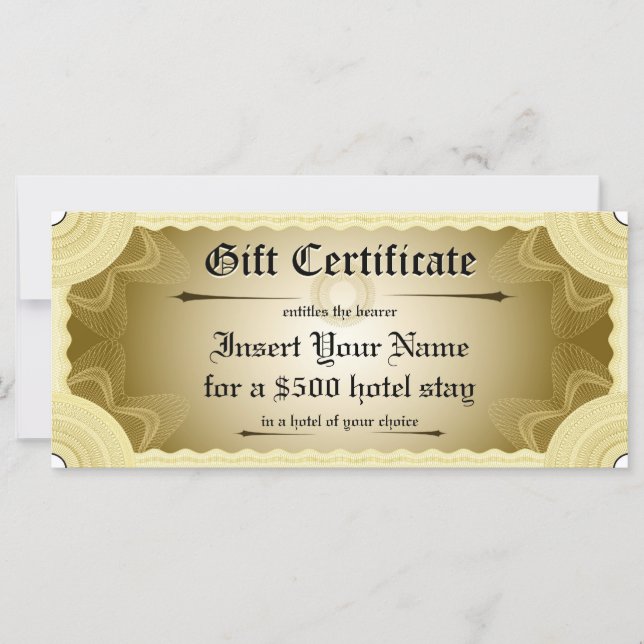 Gift Certificate Template (Front)