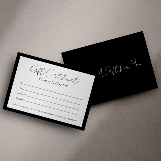 Gift Certificate Template Customizable  (Creator Uploaded)