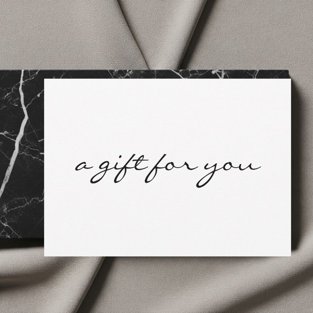 Gift Certificate Voucher Minimalist Note Card (Creator Uploaded)