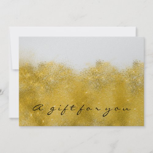 Gift Certificate White Gold Glitter Lash Beauty