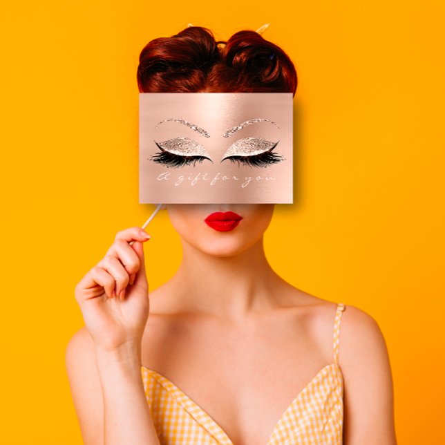 Gift Certificate White Lashes Beauty Rose Pink (Gift Certificate White Lashes Beauty Rose Pink )