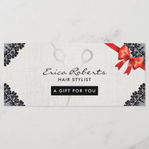 Hairstylist Gift Certificates Zazzle