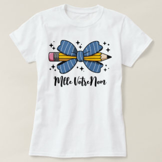 Gift Custom Name Butterfly Node & Pencil T-Shirt