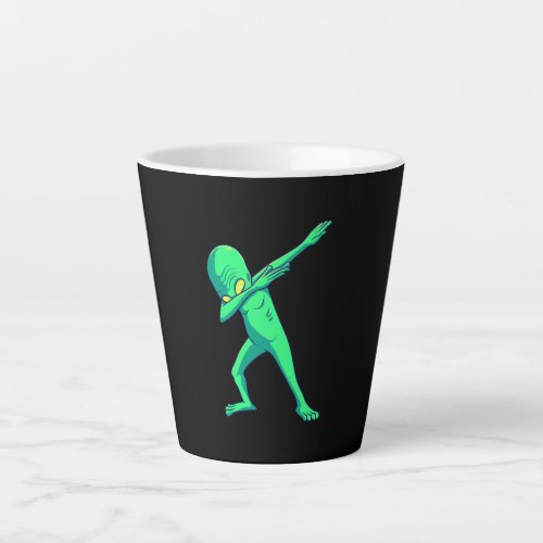 Gift Dance  Dabbing Alien Halloween Dab Dance Latte Mug