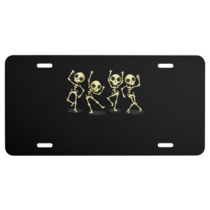 Gift Dance Dancing Skeletons Dance Challenge License Plate