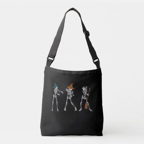 Gift Dance Halloween Dance Macabre Witch Skeleton Crossbody Bag