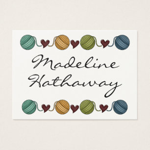 Gift Enclosure Card / Tag - Knitting - by SRF