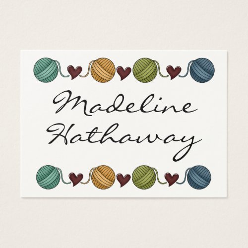 Gift Enclosure Card / Tag - Knitting - by SRF Business Card Templates