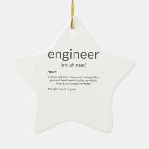 Gift Engineer College Major Engineer Definition Ceramic Ornament