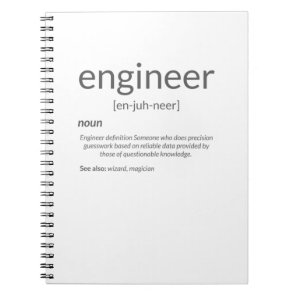 Gift Engineer College Major Engineer Definition Notebook