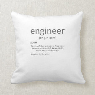 Gift Engineer College Major Engineer Definition Throw Pillow