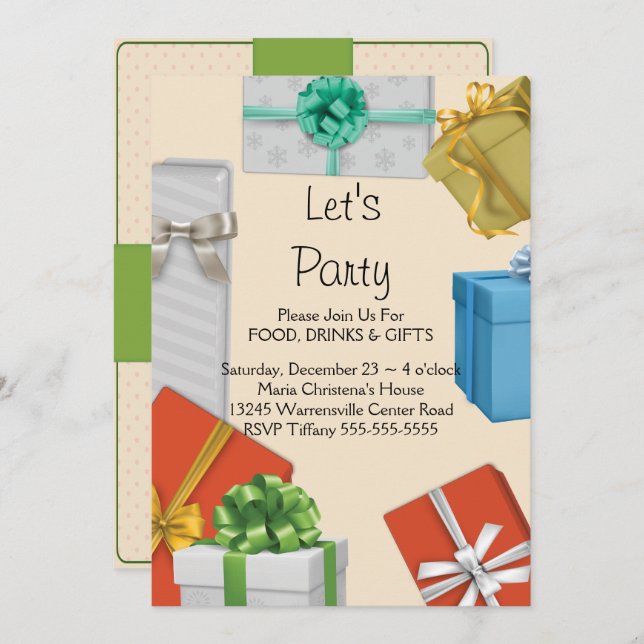 Gift Exchange Invitation (Front/Back)