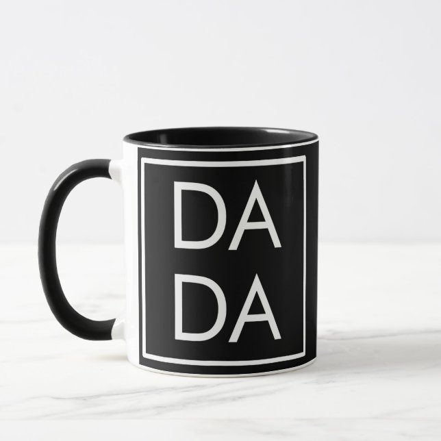 Gift Father Day Dada Boxed Square Dad Matching Mug (Left)