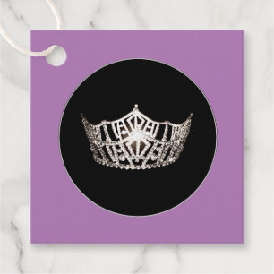 Gift-FavorTag -Miss America Style Crown Favor Tags