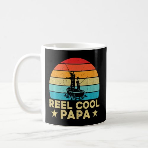 Gift Fisherman Retro Vintage Reel Cool Papa Fishin Coffee Mug