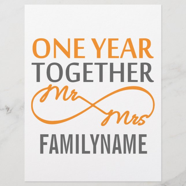 Gift For 1st Anniversary (Front)