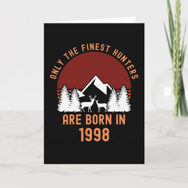 Gift for 23 Year Old Deer Hunter 23nd Birthday Card (Front)