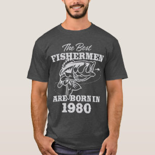 Gift for 41 Year Old Fishing Fisherman 1980 41st T-Shirt