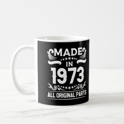 Gift For 47 Year Old Vintage Made In 1973 47Th Bir Coffee Mug