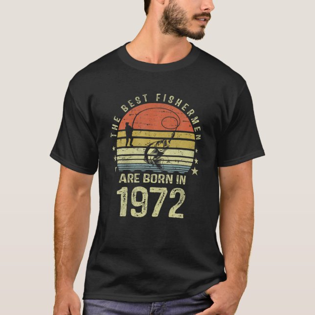 Gift For 50 Year Old: Fishing Fisherman 1972 50Th T-Shirt (Front)