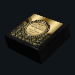 Gift For 50th Wedding Anniversary Box<br><div class="desc">This elegant black and gold 50th wedding anniversary design makes a perfect anniversary gift for parents or friends.</div>
