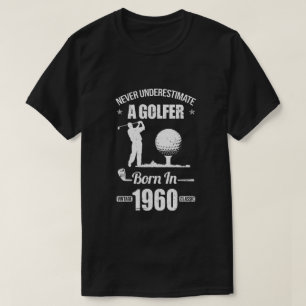 Gift For 60 Year Old Golfer Golf 1960 60th Birthda T-Shirt