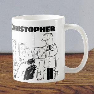 Gift for a Barber or Hairdresser with Added Name Coffee Mug