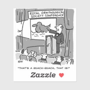 Gift for a Bird Watcher or Birder. Funny Sticker