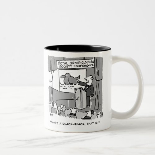 Gift for a Birdwatcher or Birder Funny Two_Tone Coffee Mug