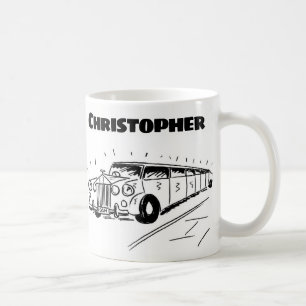 Gift for a Limousine Chauffeur with Name Coffee Mug