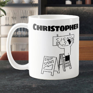 Gift for a Signmaker. Songwriter Coffee Mug
