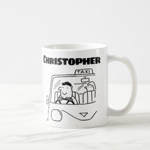 Gift for a Taxi Driver with Name Coffee Mug
