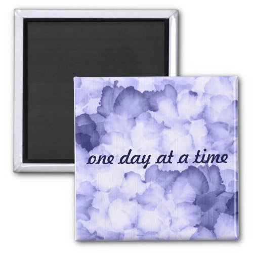 Gift for AA purple magnent One day at a time Magnet