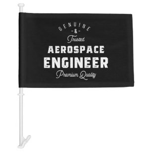 Gift for Aerospace Engineer Car Flag