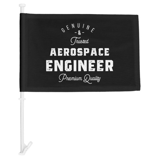 Gift for Aerospace Engineer Car Flag (Front)