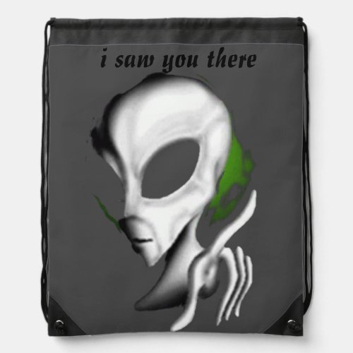 gift for aliens lovers drawstring bag