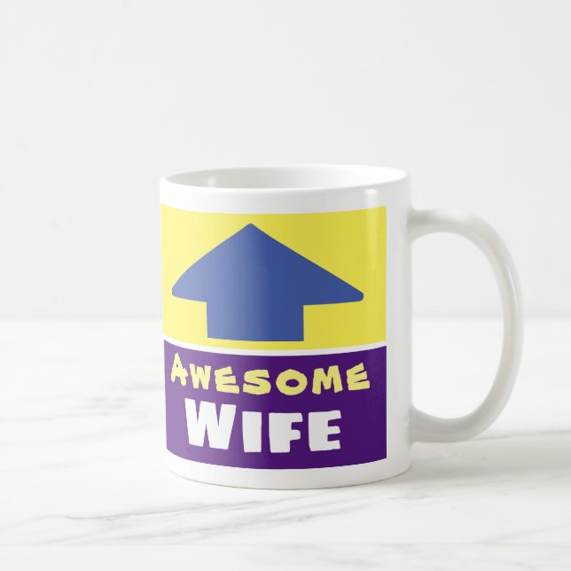 Gift for an Awesome Wife Coffee Mug (Right)