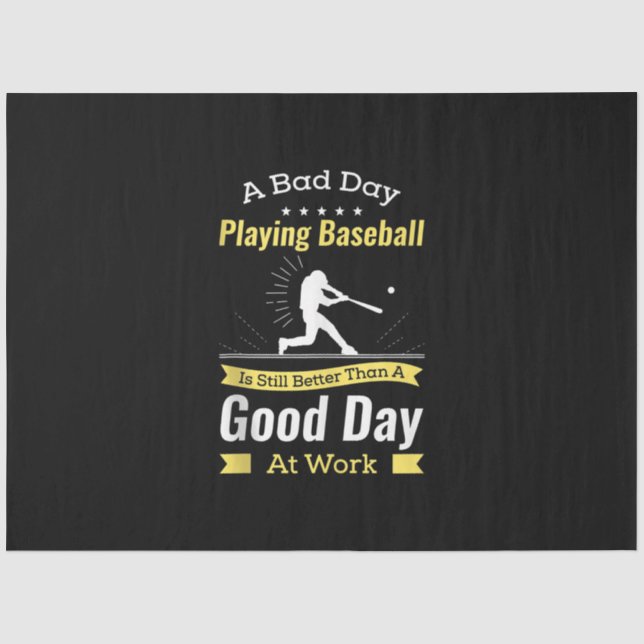 Gift For Baseball Player Baseball Team Funny Tissue Paper (Front)