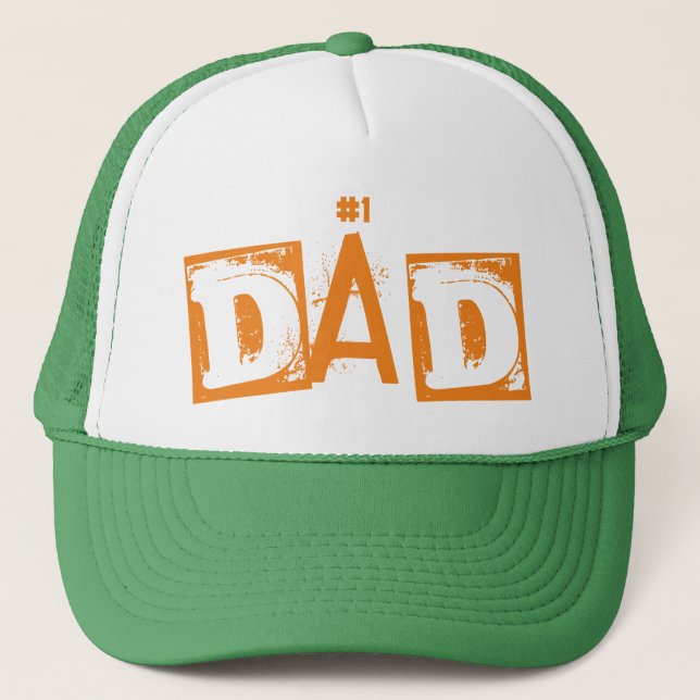 Gift For Best Dad Ever |  Cool 1 Dad  Trucker Hat (Front)