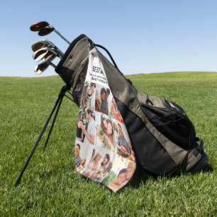 Gift For Best Mom Ever Family Photo Collage Golf Towel