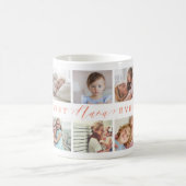 Gift For Best Nana Ever Family Photo Collage Coffee Mug (Center)