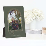 Gift for Big Sister Elegant Arch Photo Keepsake Plaque<br><div class="desc">A special, memorable, and beautiful photo gift for your big sister. The design features a single photo layout in a modern arch design with faux rose gold concentric circle frame to display your own special sister photo. "Big Sister" is designed in a stylish and elegant faux rose gold typography. Customize...</div>