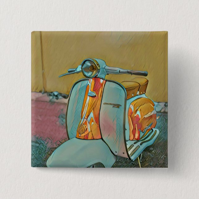 Gift for biker button (Front)