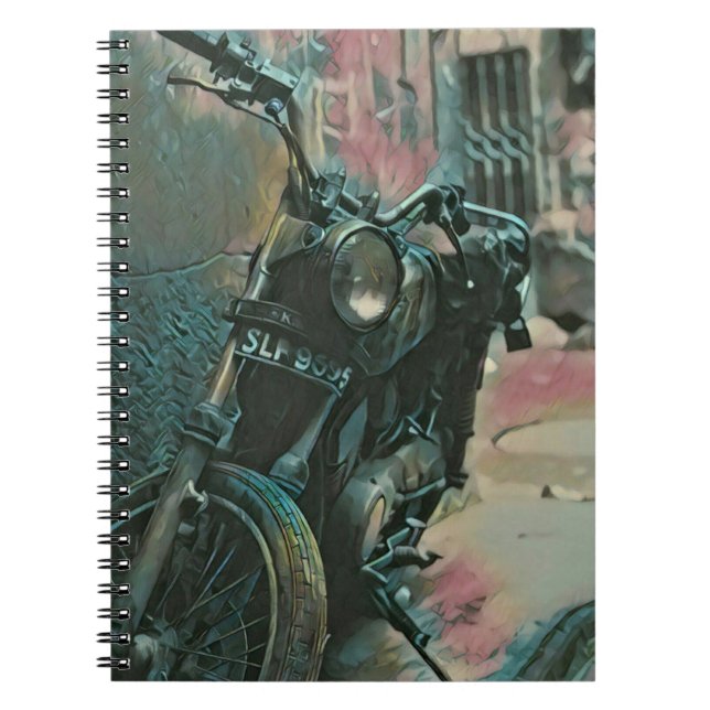 Gift for bikers notebook (Front)