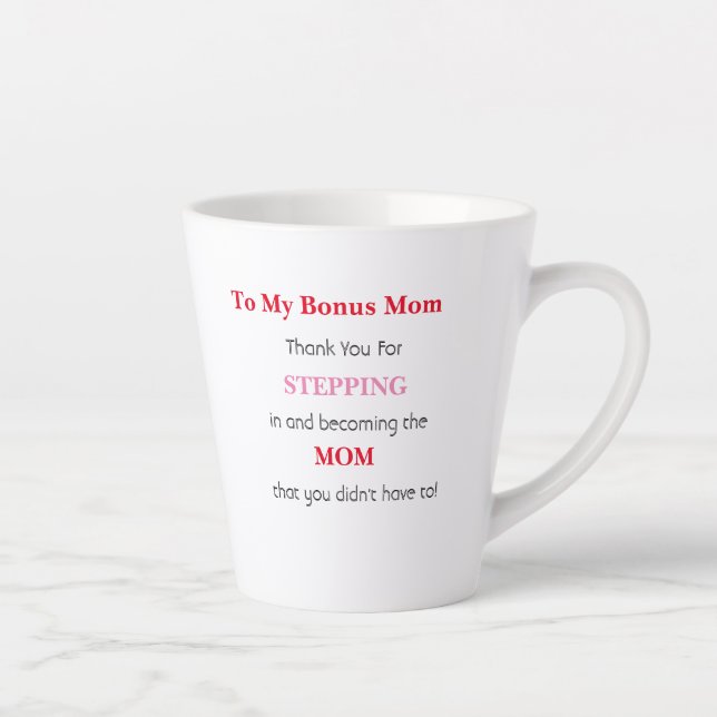 Gift For Bonus Mom - Gift For Step Mom Coffee Mug (Right)