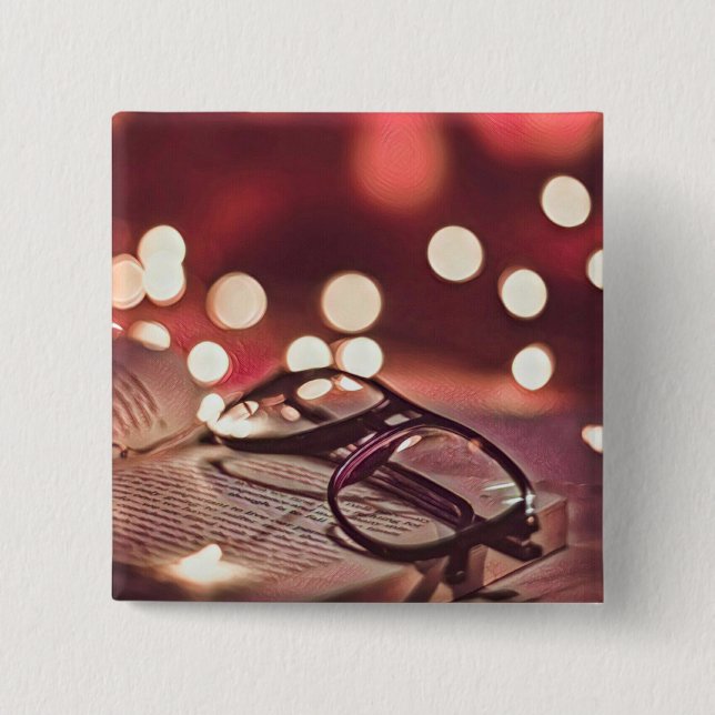 Gift for book lovers button (Front)