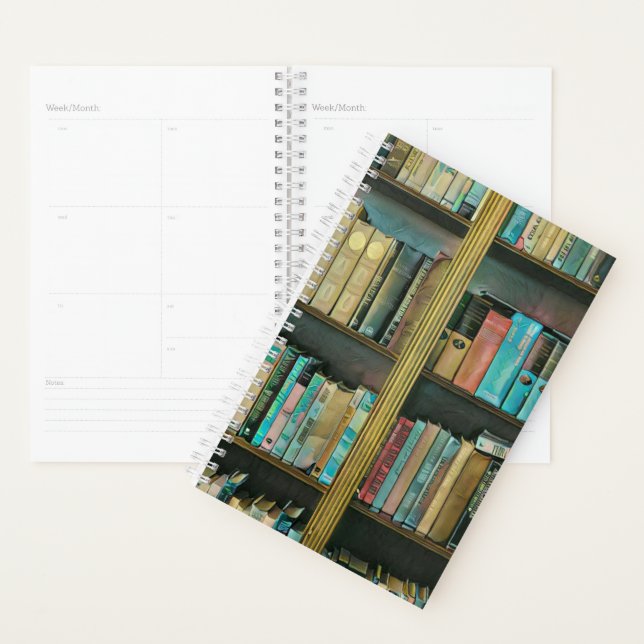 Gift for book lovers planner (Display)
